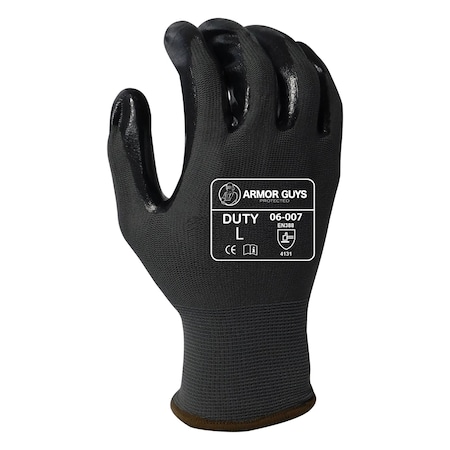 Armor Guys Coated Gloves, Nitrile Palm, Dark Gray, XXL 12 PK 06-007-XXL